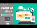 how to make a progress bar in html 5 | progress tag and meter tag | html for beginners