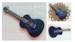 DIY Mini Guitar | How to make guitar from cardboard | Cardboard Crafts Ideas