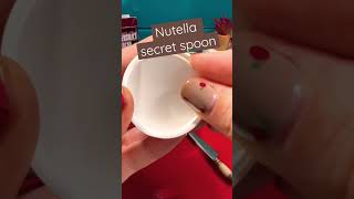 Nutella secret spoon 🤎 Opening jar #ASMR #opening #shorts