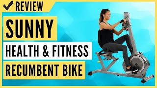 Sunny Health & Fitness Recumbent Bike SF-RB4631 with Arm Exerciser Review