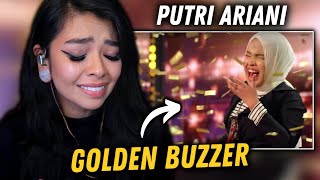 Putri Ariani Receives the GOLDEN BUZZER | AGT 2023 AUDITIONS | REACTION