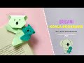 DIY | Origami Cute Koala Bookmark | Easy Paper Craft | Crafting Creativity