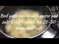 how to cut and cook yuca cassava tapioca kerala style mashed tapioca