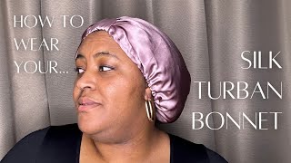 Hair Wrap Heaven Handmade silk turban bonnet