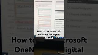 How to use Microsoft OneNote for digital planning