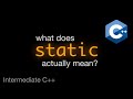 Understanding Static in C++