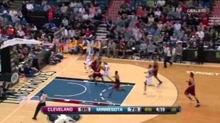 Kyrie Irving Chase-Down Block on Luke Ridnour [1-6-12] HD