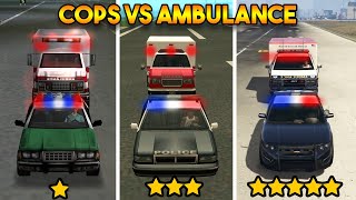 COPS VS AMBULANCE IN EVERY GTA GAME