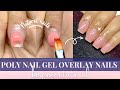 💅EASY POLY NAIL GEL OVERLAY Tutorial for Beginners: Achieve Flawless Nails with GLOWTIPS