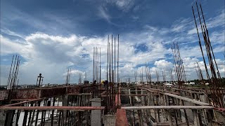 Apartment Slab beam bottom work 🏘️🏘️ LIVE 🔴 #pandharpur #live #civilwork #construction