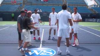 2011 Western & Southern Open Coin Toss--Llodra/Zimonjic vs. Cabal/Mayer