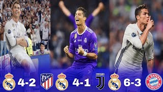 طريق ريال مدريد الي نهائي دوري الأبطال 2017 ~ تعليق عربي 1080i 🔥