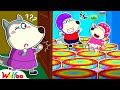 Wolfoo's SECRET  Trampoline Park at Home ! Kids Play Safe At Home 🤩 Wolfoo Kids Cartoon