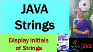 Print initials of a Name | TechVidya | String programs | Computer Application Class 10