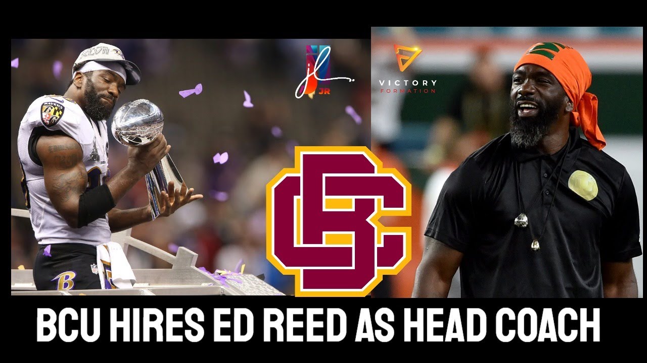 BETHUNE COOKMAN HIRES ED REED AS HEAD COACH! Another Win For HBCU ...