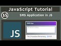 35. SMS App using JS DOM in JavaScript | javascript tutorial | UiBrains | NAVEEN SAGGAM