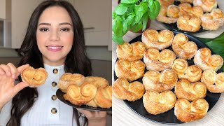 ❤️Recette des Palmiers au sucre|وصفة البالمي المقرمش بأسهل وأسرع طريقة وبمكونين فقط❤️