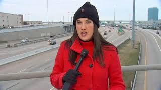 Crews treating roads in Tarrant County