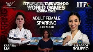 #ITFWG23 | Adult Female Degree Sparring Lightweight - Sabrina Mai (ARG) Milagros Romero (ARG)