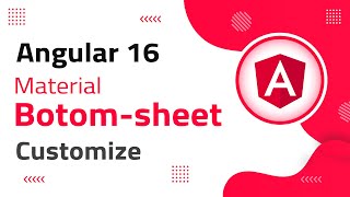 2) Mat Bottom-Sheet Customization in Angular 16 | angular material | angular 16 tutorial