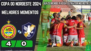 PASSOU O TRATOR NO RETRÔ | Juazeirense 4 x 0 Retrô | Gols do JOGO | Pre-Copa Do Nordeste 2024