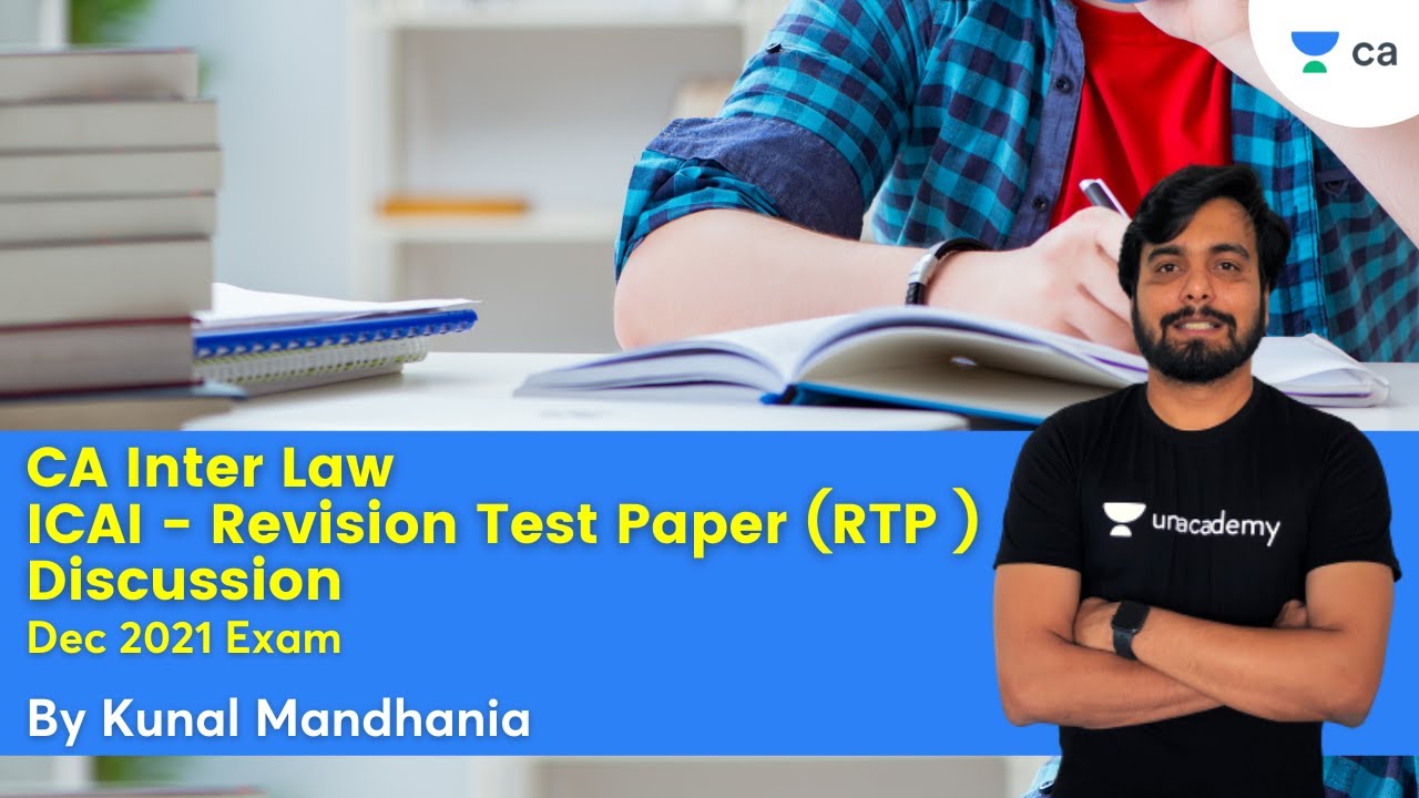 CA Inter Law ICAI - Revision Test Paper (RTP ) Discussion | CA ...