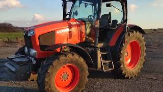 Self-driving Kubota M135 GX III using FJ Dynamics autosteer kit