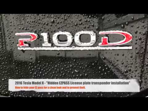 Tesla Model X Hidden EZpass transponder install Tesla Model X Hidden EZpass transponder install
