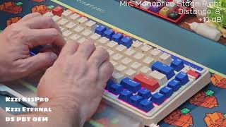 Typing Sound/ASMR KZZI K75 Pro Gasket Mechanical Keyboard - Eternity Tactile Switch