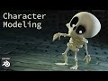 Character Modeling, Skeleton with the Skin Modifier in Blender