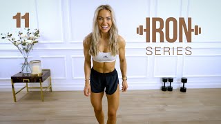 IRON Series 30 Min Dumbbell Leg Workout - Calves Included | 11