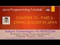 Java for beginners - Chapter 10 : String builder(append, insert, replace, delete & reverse) Part 6