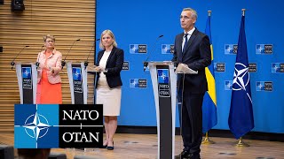 NATO Secretary General with Prime Minister of Sweden 🇸🇪 Magdalena Andersson, 27 JUN 2022