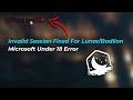 How To FIX Lunar Client/Badlion Invalid Session Error | Microsoft Acc Under 18 Error FIX | Minecraft