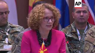 Macedonia displays its military power for visiting NATO delegation