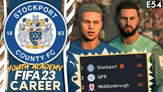 TOP OF THE LEAGUE! | FIFA 23 YOUTH ACADEMY CAREER MODE | STOCKPORT (EP 54)