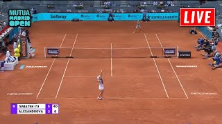 Swiatek vs Alexandrova Live Streaming | Madrid Open 2023 | Iga Swiatek vs Ekaterina Alexandrova Live