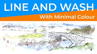 How to Draw Line and Wash Using Minimal Colour