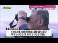 【富士山】130年間の観測史上　最も遅い初冠雪　平年より36日遅く　11月の初冠雪は初（山梨・甲府地方気象台）