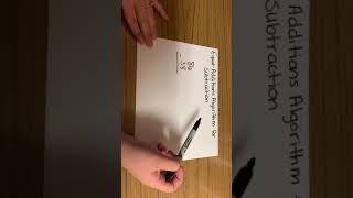 Equal-Additions Algorithm for Subtraction