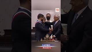 Cambio de mando: el tenso abrazo entre Piñera y Boric #Shorts