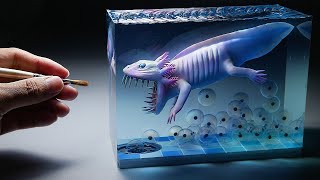 How to Make a Mutant Axolotl Diorama in a Pool of Eggs