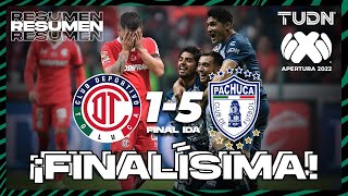 Resumen y goles | Toluca 1-5 Pachuca | Liga Mx AP2022 - Final IDA | TUDN