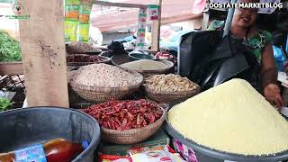 A VISIT TO ONE THE OLDEST MARKET IN BENIN CITY OLOMUZA MARKET ALONG USEH ROAD PRICE OF FOOD STUFF...