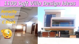 1100 Square feet Villa House design India aerocity mohali | Small latest Independent house for sale