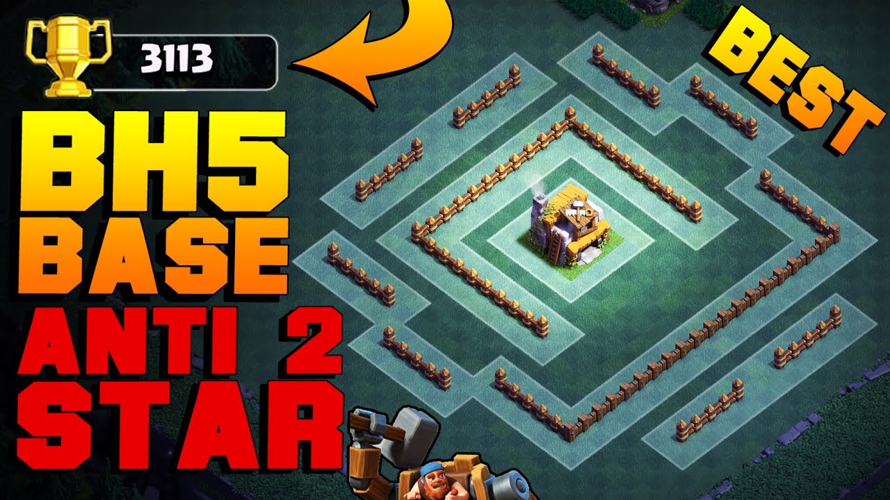 BEST Builder Hall 5 Base After NIGHT WITCH UPDATE | New CoC BH5 Base ...