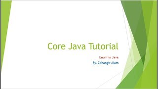 29. Core Java -Enum in java with live coading (Bangla tutorial)
