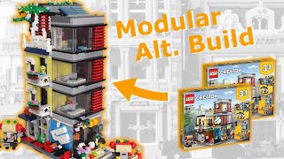 AWESOME Pet Shop & Cafe Modular Alt Build // Corner Modular MOC for Your LEGO City! // Lego 31097