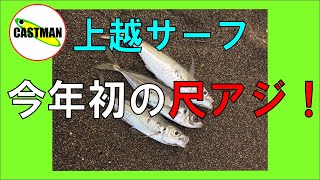 【上越サーフ】今年初の尺アジ！