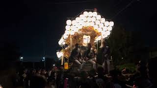 令和六年　建水分神社御祭礼　水分青年団　宵宮　郷土資料館からの帰路